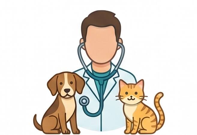 Imagen consulta y atencion de un veterinario hacia los animales